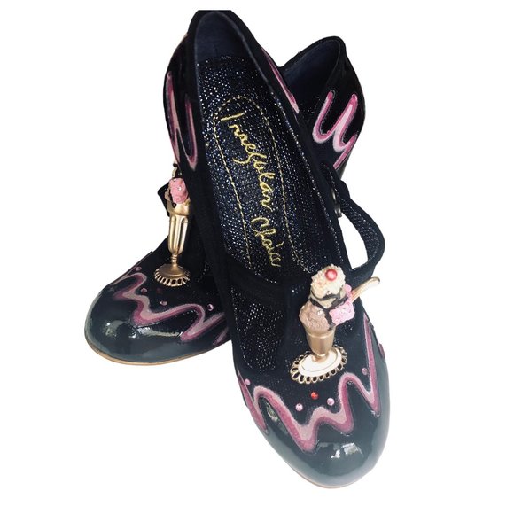 IRREGULAR CHOICE Ice Cream Sundae "Smooch" Fabulously Unique Footwear New w Box - Picture 2 of 10